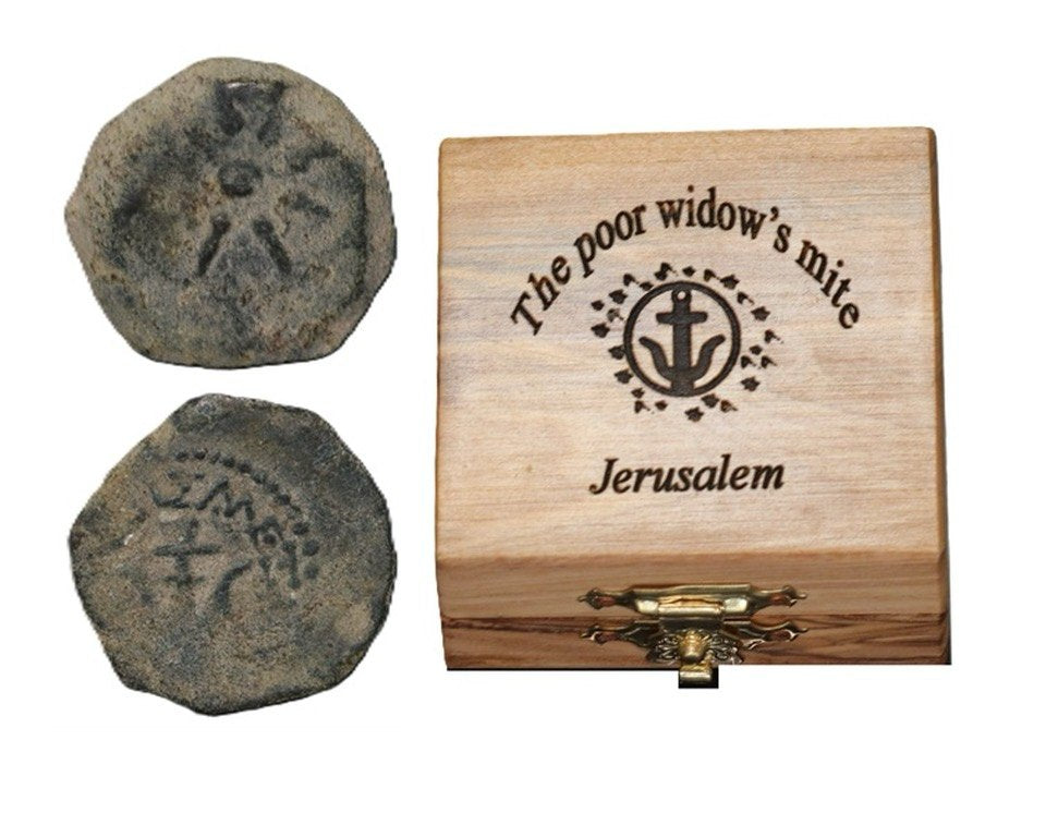 Ancient Bronze Widow's Mite Coin