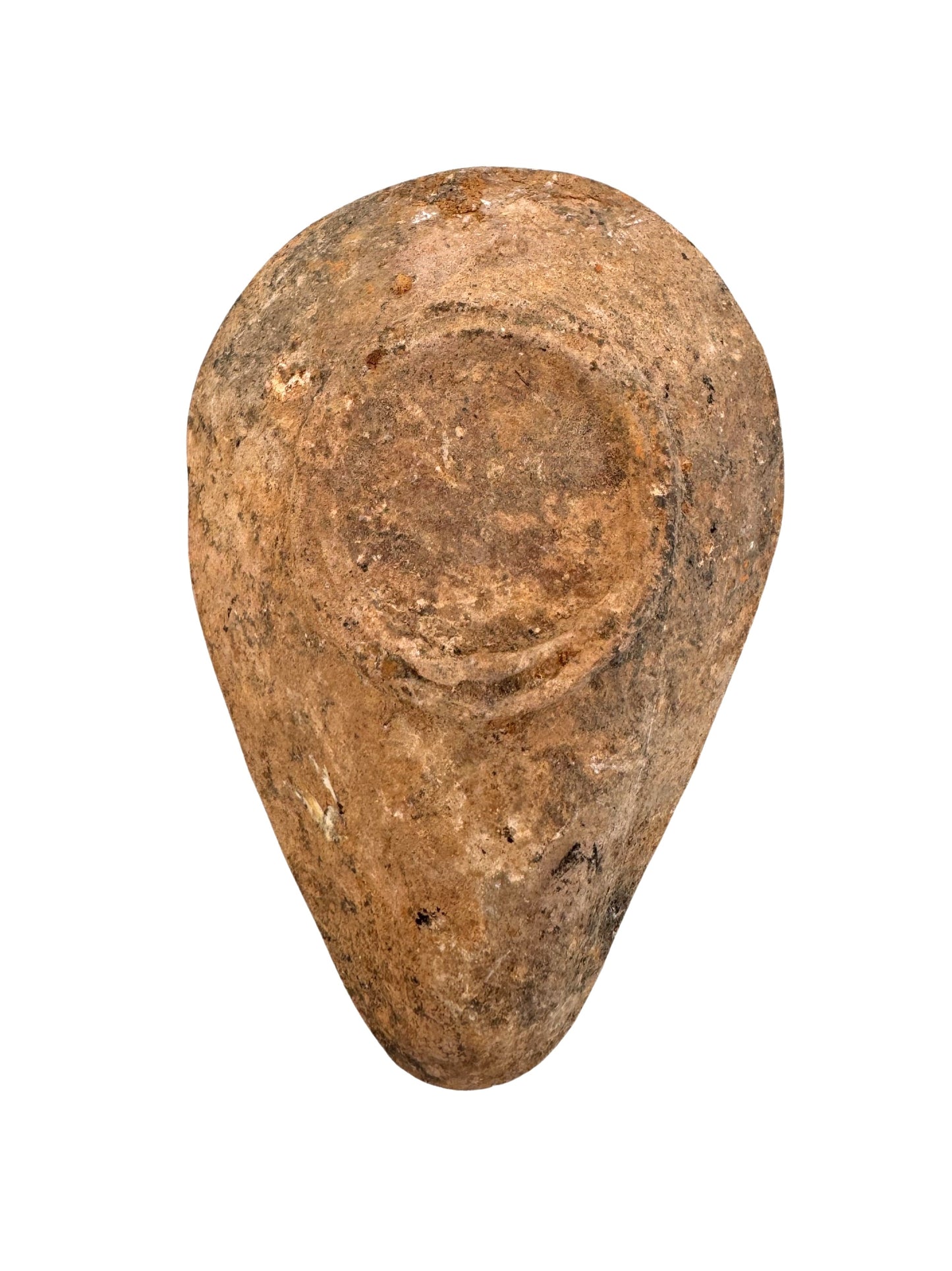 Ancient Terracotta Byzantine Decorated Oil Lamp.