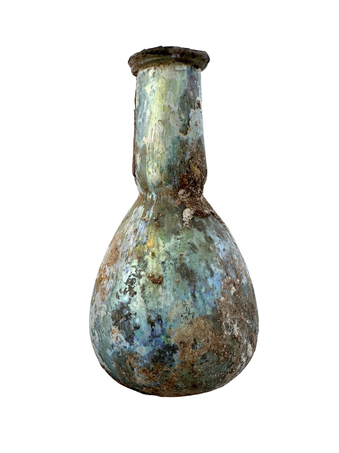 Ancient Roman Glass Herodian Period Cosmetic Bottle