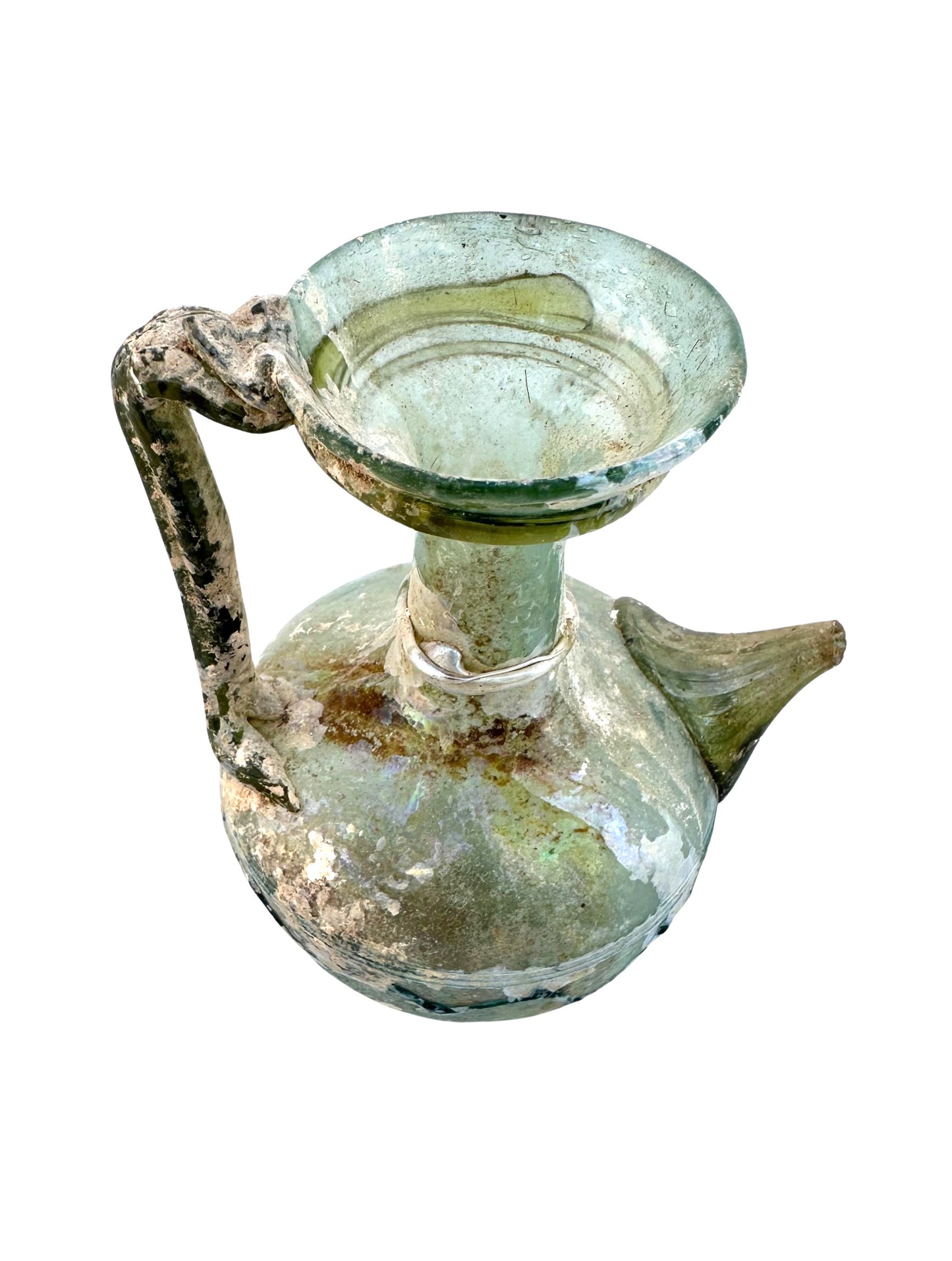 Ancient Roman Glass Cosmetic Juglet with spout