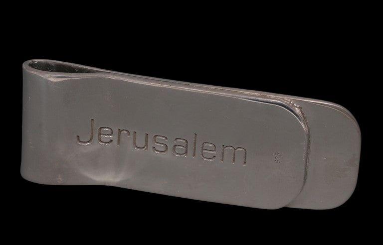 BRONZE WIDOW'S MITE COIN SET IN STERLING SILVER & 18K Gold MONEY CLIP