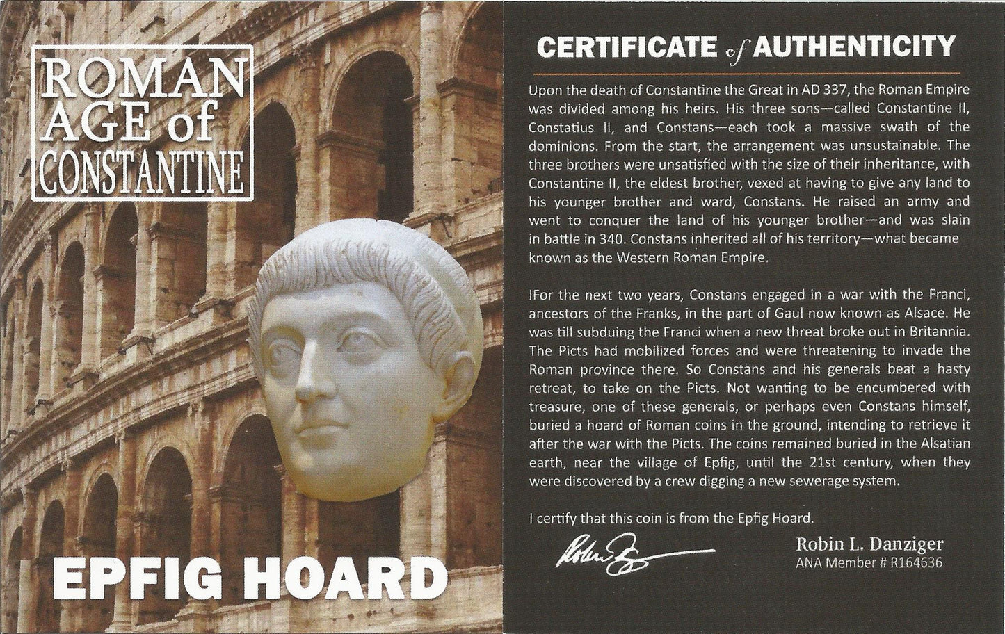 Roman AE of Constantine I, the Great (AD 272-337) Epfig Hoard NGC(XF)