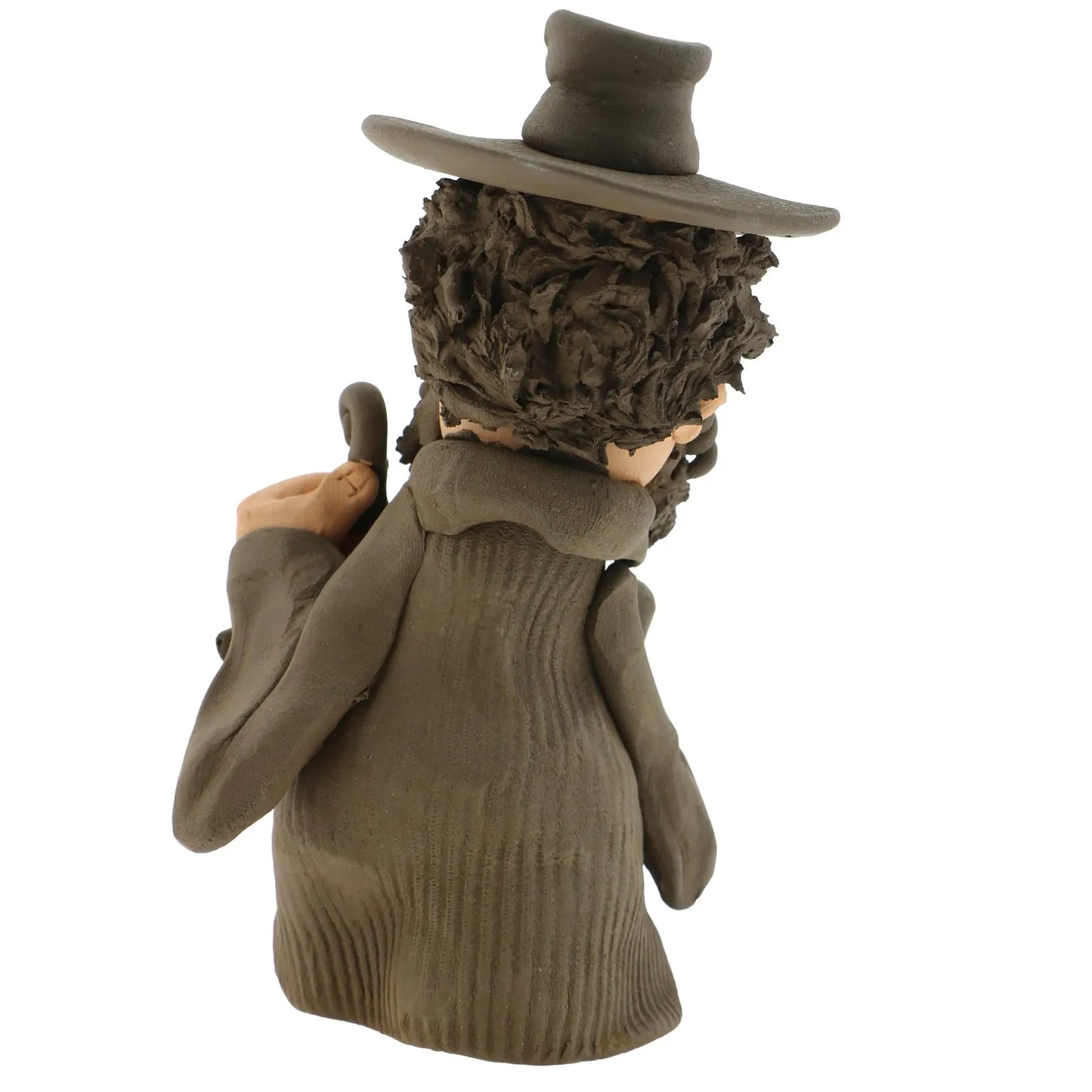 Handcrafted Ceramic figurine portraying a Jewish man Playing a Violin
