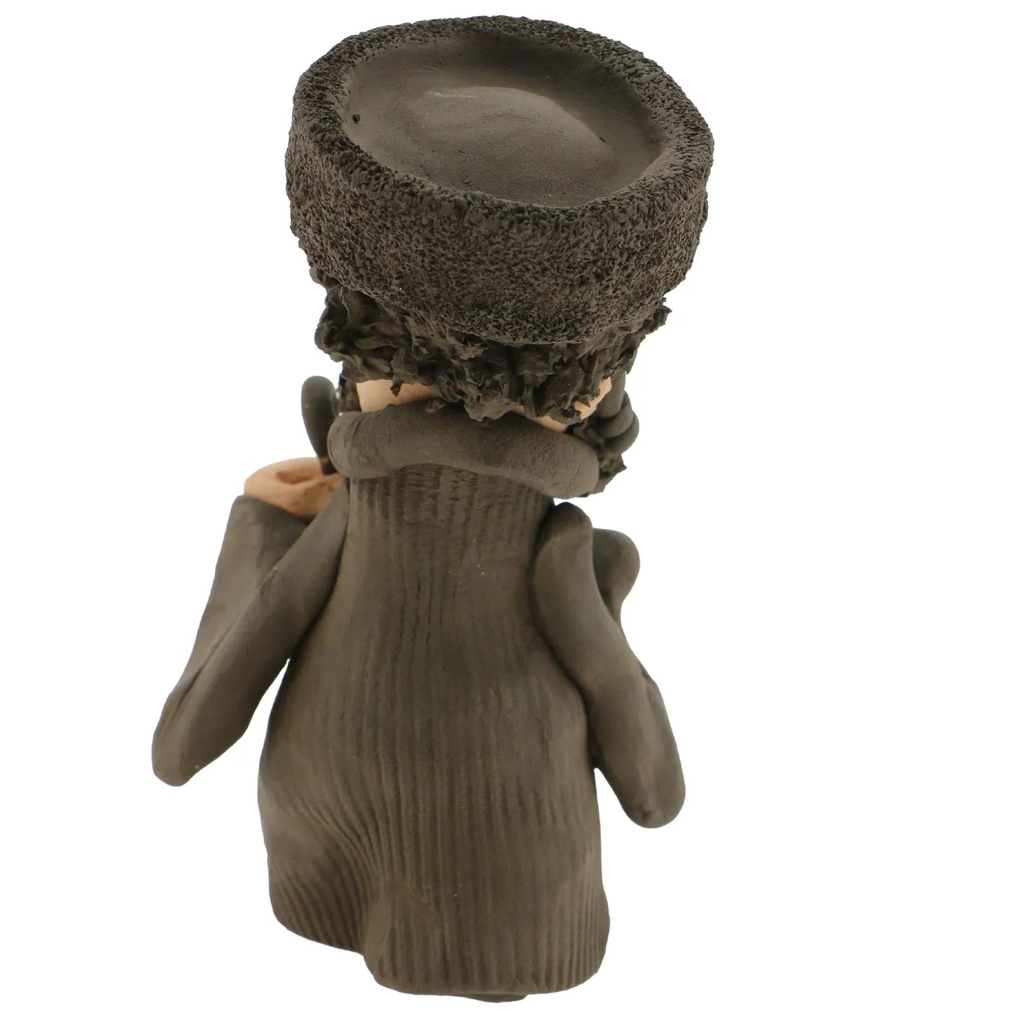 Handcrafted Ceramic figurine portraying a Jewish man Playing a Viola
