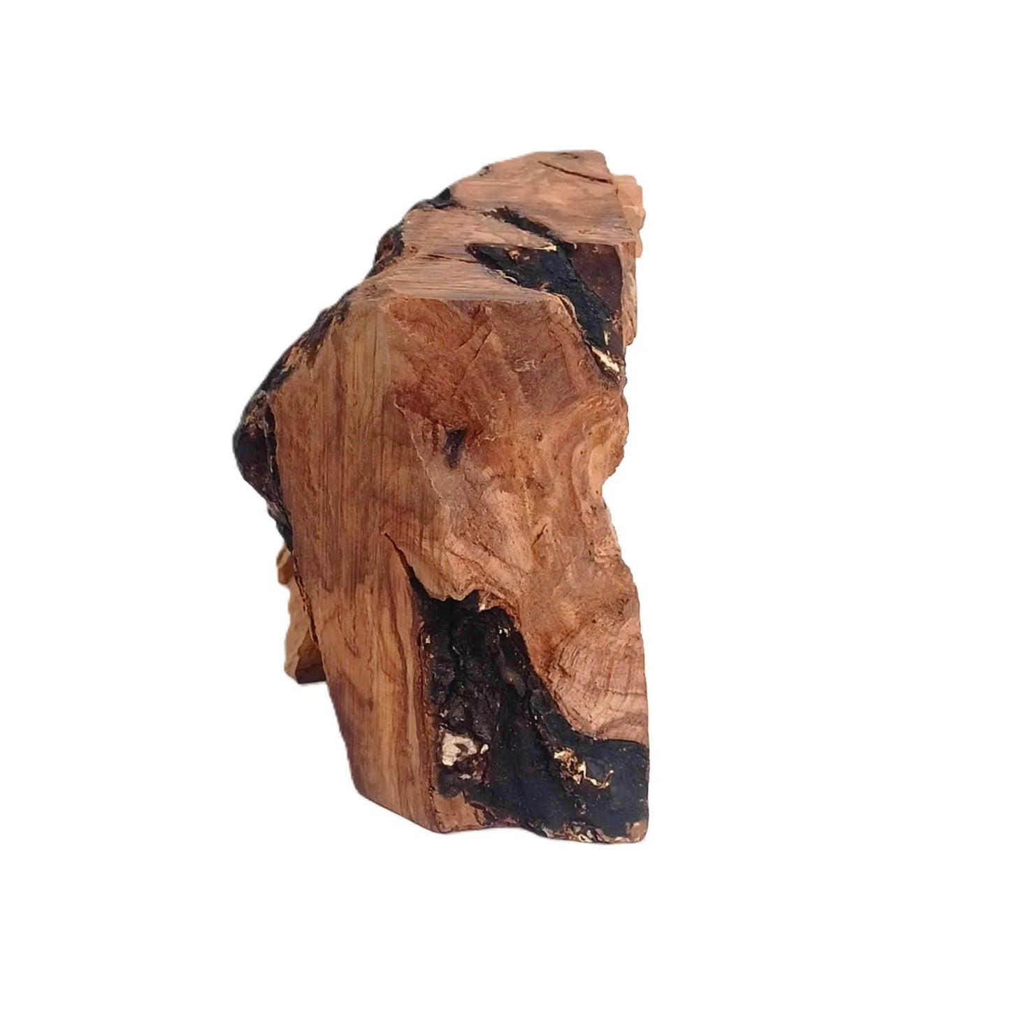 Olive Wood Nativity Scene – Hand-Carved Holy Family in Natural Cave Setting