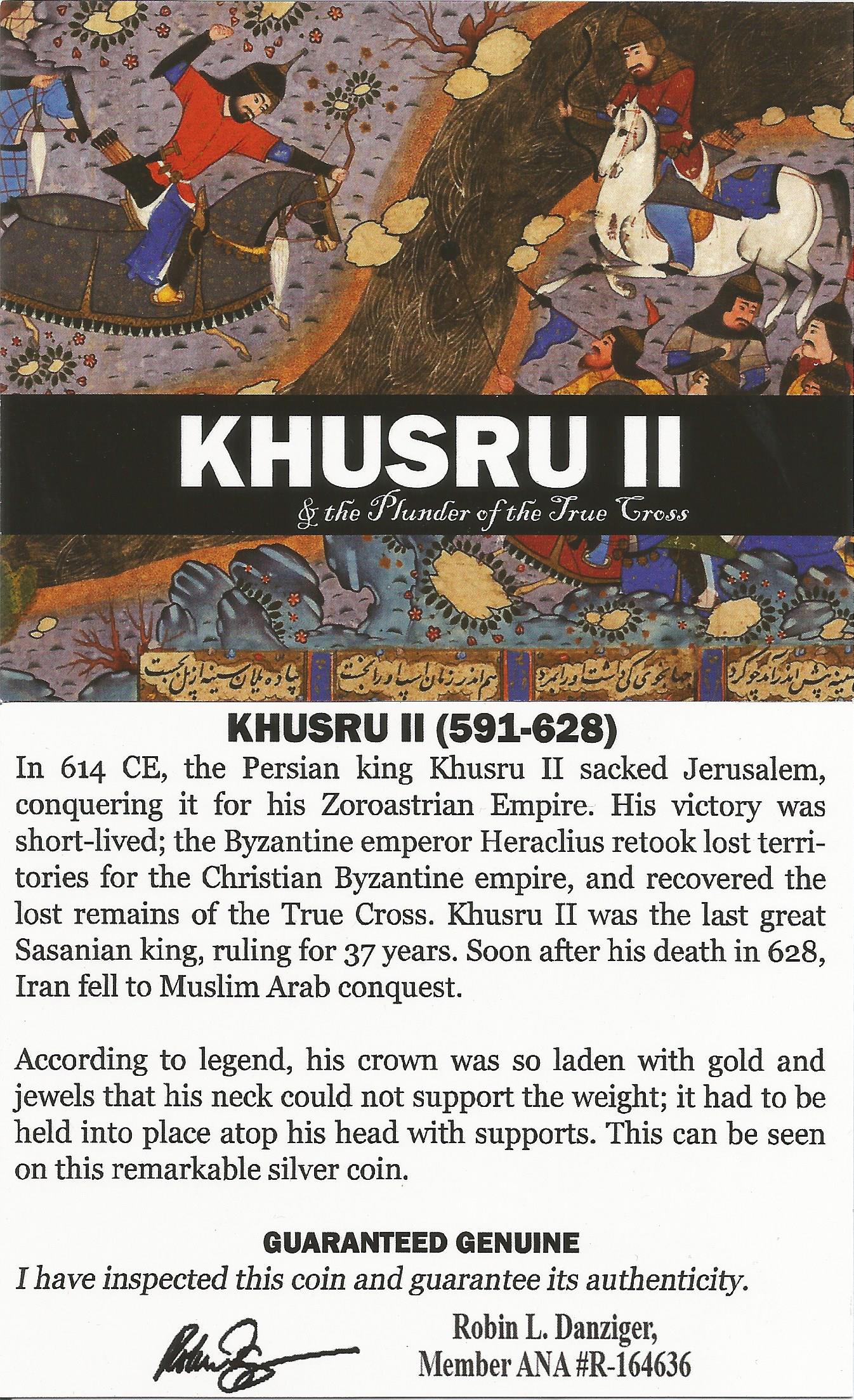 Khusru II & the True Cross (NGC Slab)(NG)