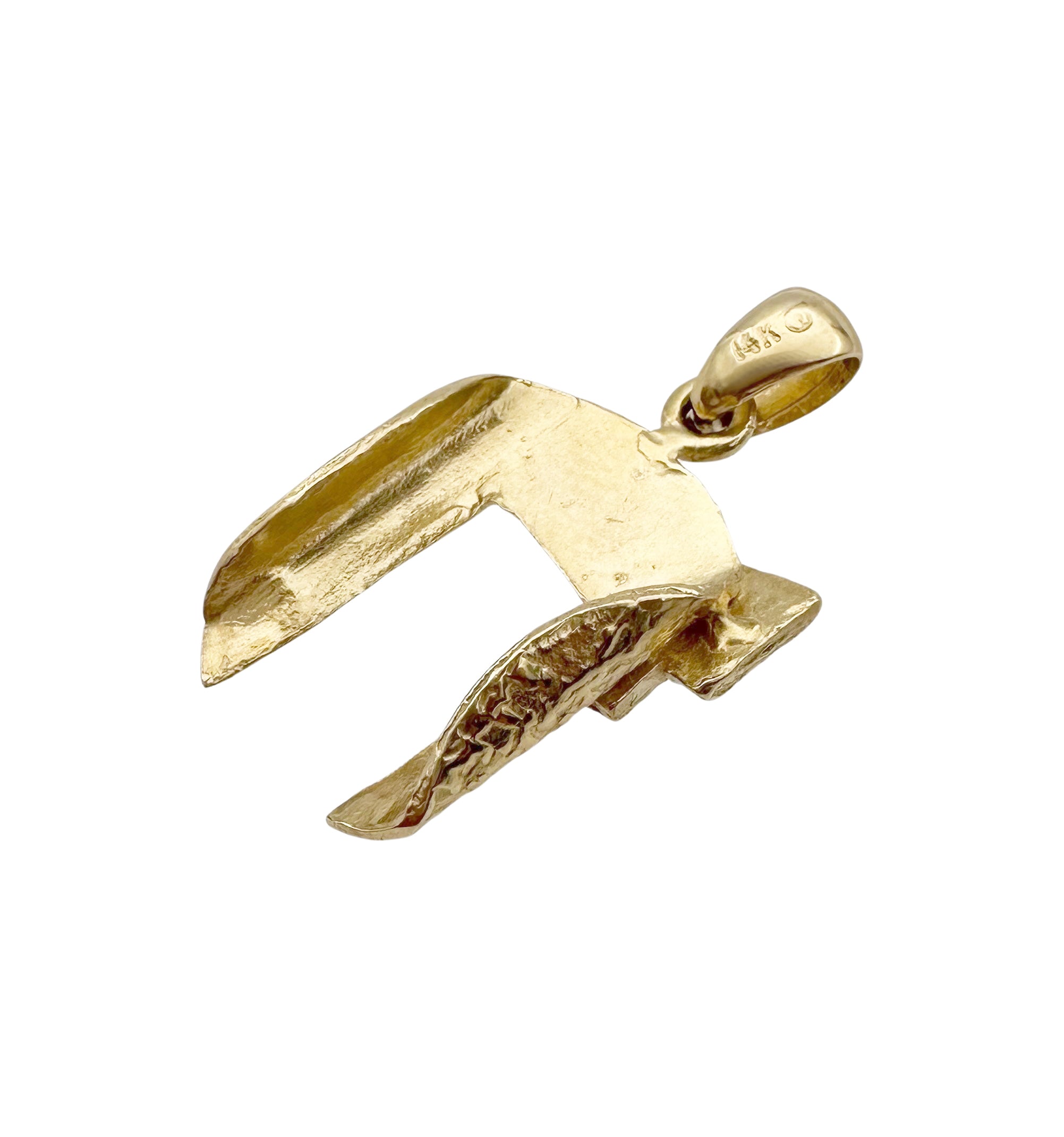 Handmade 14k Gold Chai Pendant