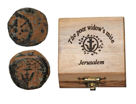 Ancient Bronze Widow's Mite Coin