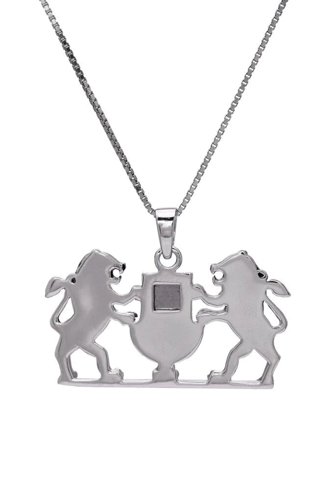 Lion of Judah Necklace with Lamp - Nano Sim Old Bible Torah, Silver Pendant