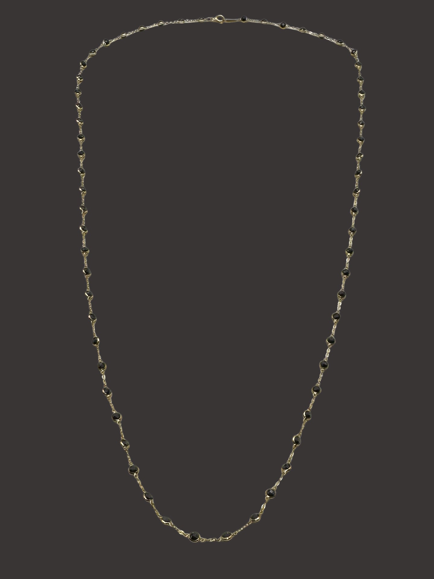 Solid 14K Gold Onyx Necklace – Timeless Elegance in Black & Gold
