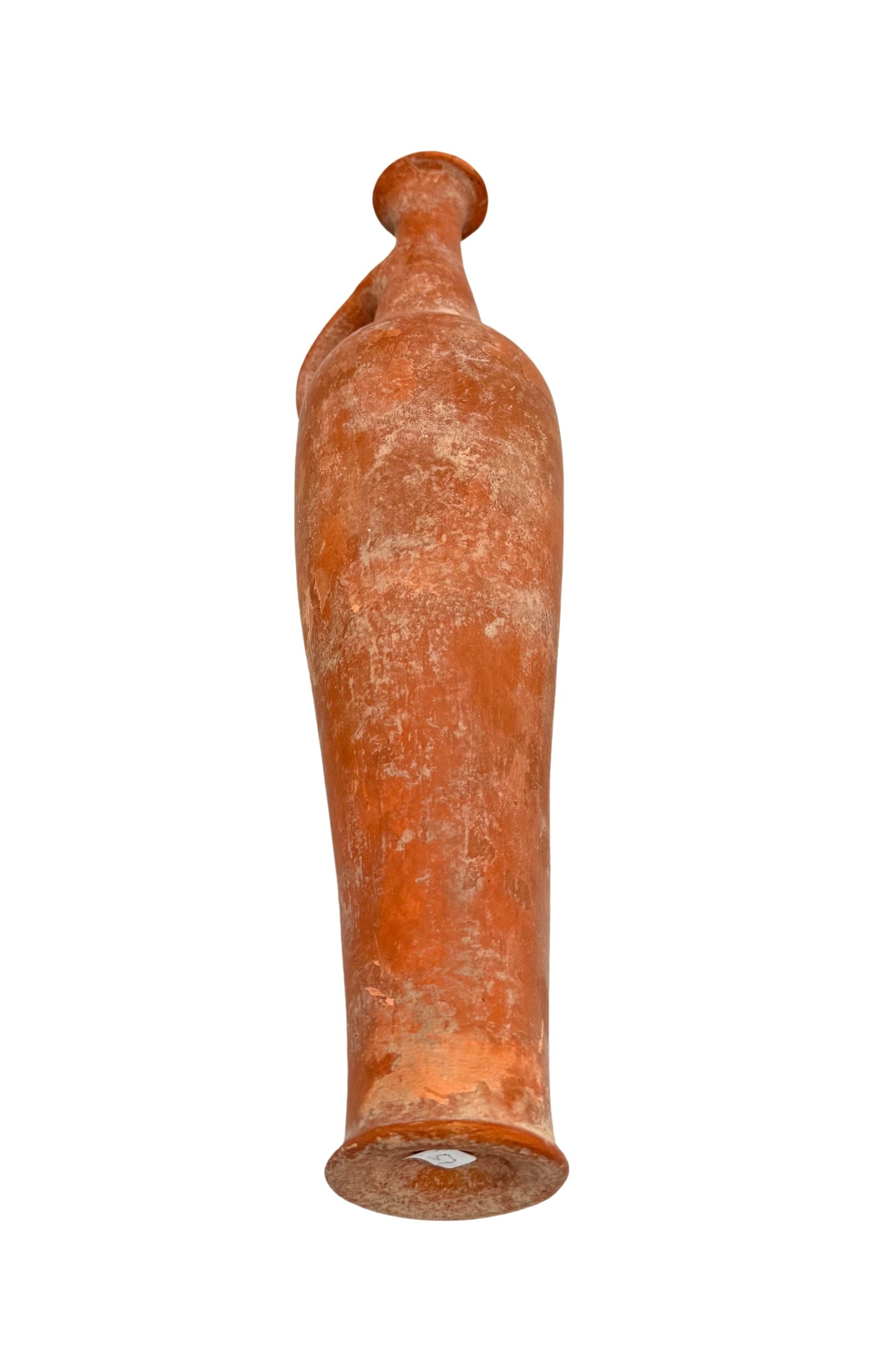 Red Slip Terracotta Late Bronze Age Spindle Bottle