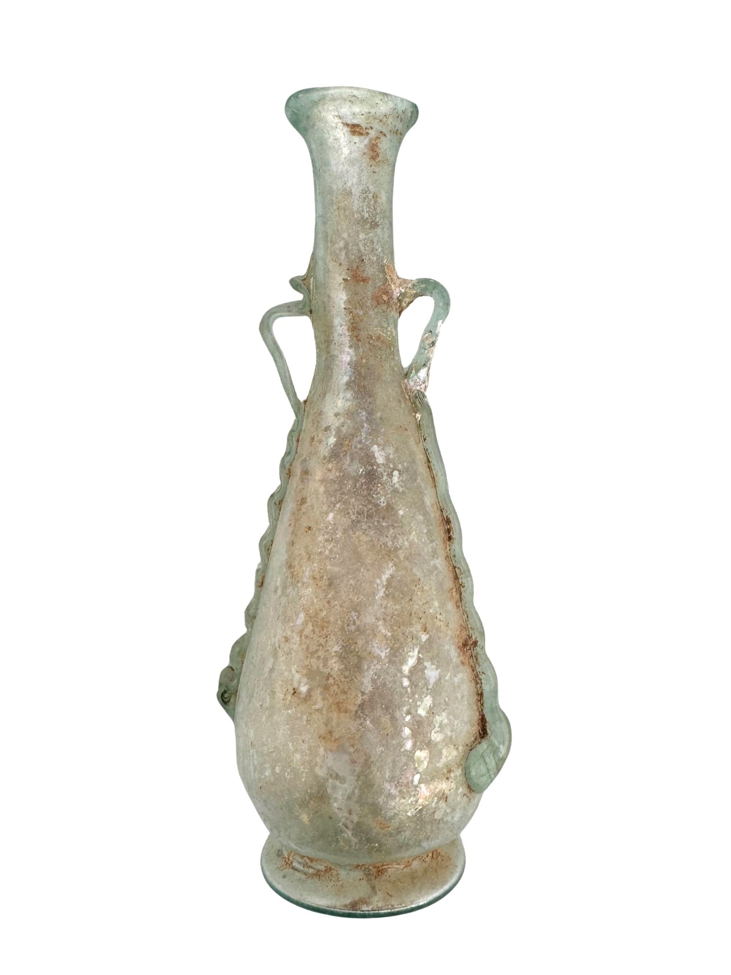 Ancient Roman Glass Decorated Amphora