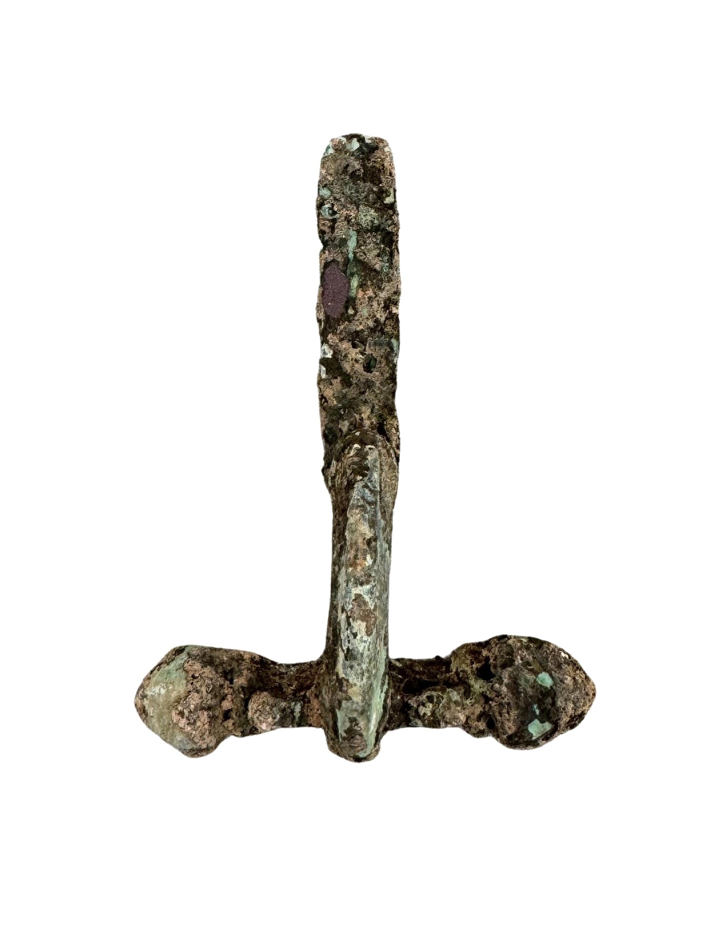 Bronze Roman Cross Bow Shaped Fibula Brooch