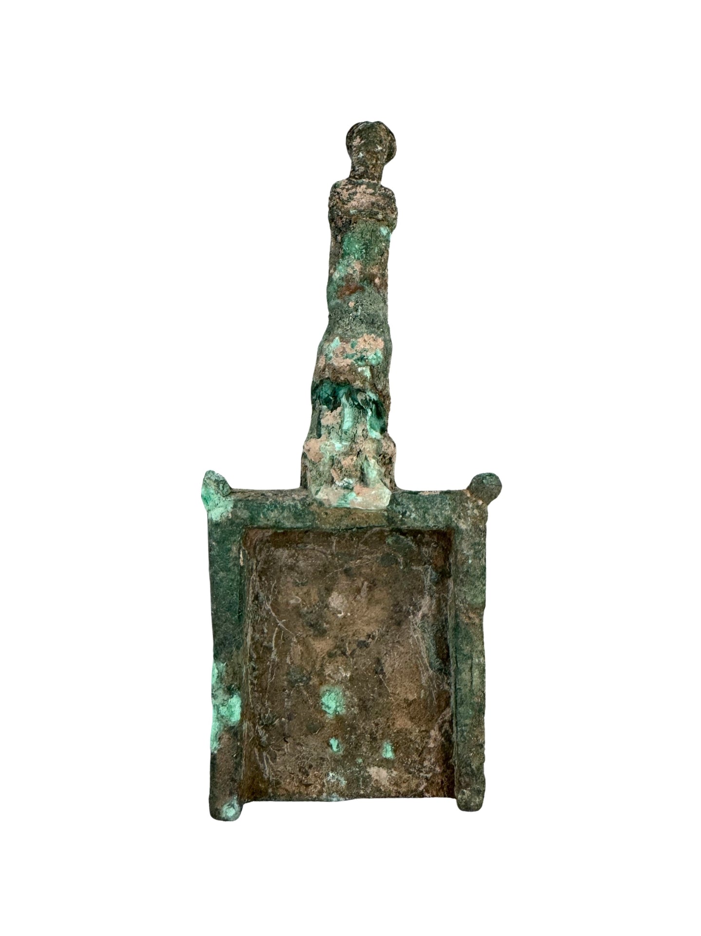 Ancient Roman Bronze Batillum Incense Shovel