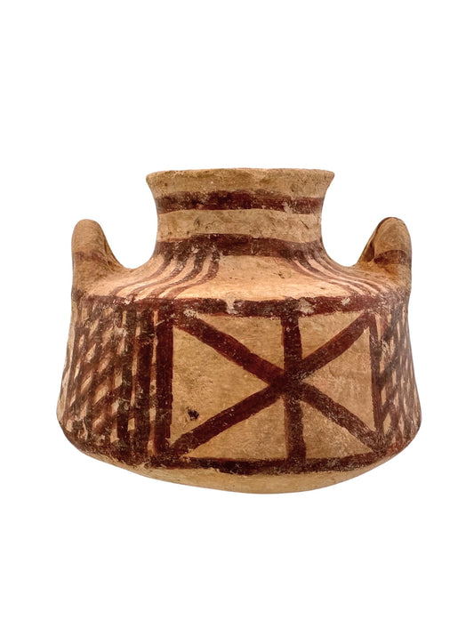 Ancient Terracotta Pyxis Locally Manufactured After the Mycenaean Prototype