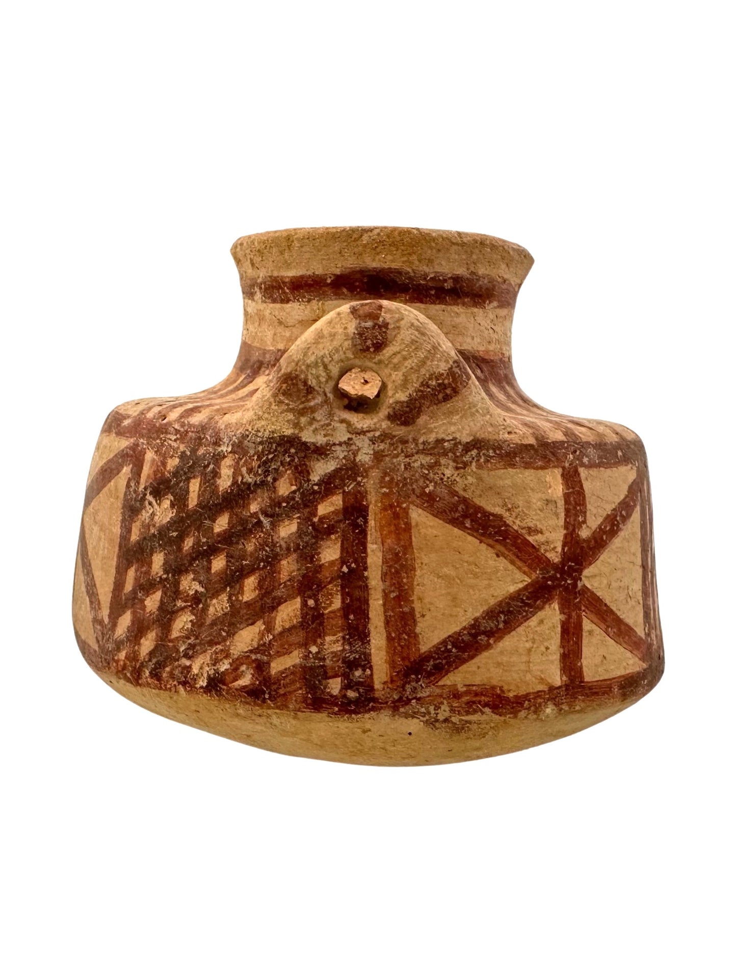 Ancient Terracotta Pyxis Locally Manufactured After the Mycenaean Prototype
