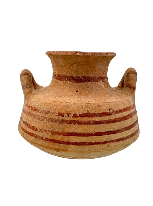 Ancient Terracotta Pyxis Highly Decorated