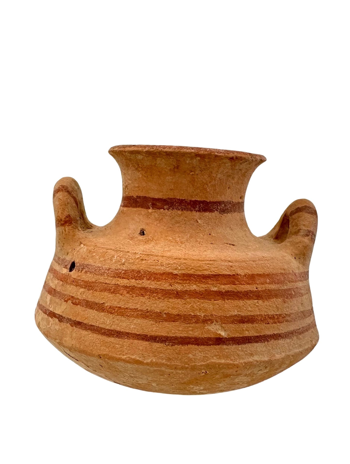 Ancient Terracotta Pyxis Highly Decorated