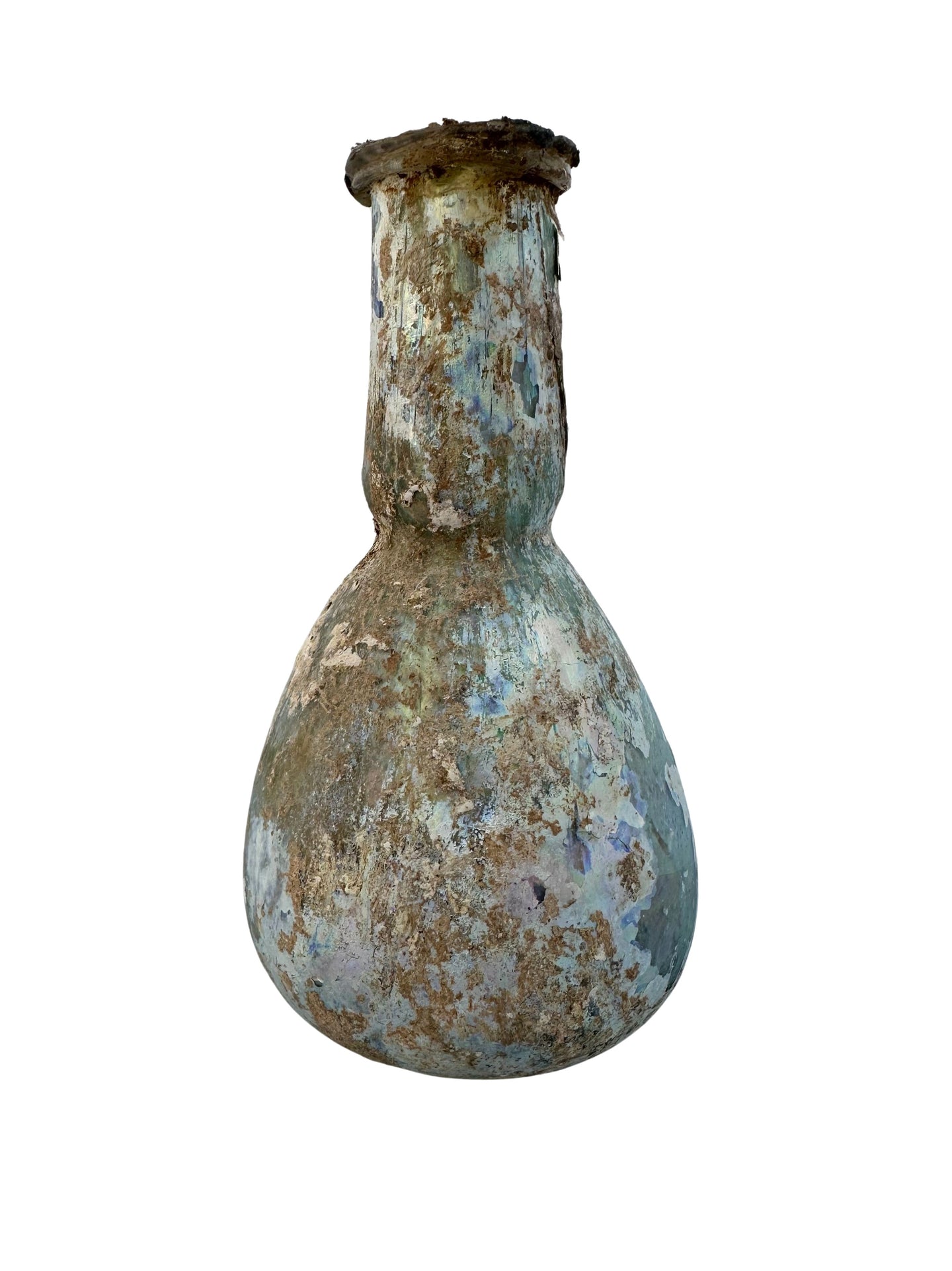 Ancient Roman Glass Herodian Period Cosmetic Bottle