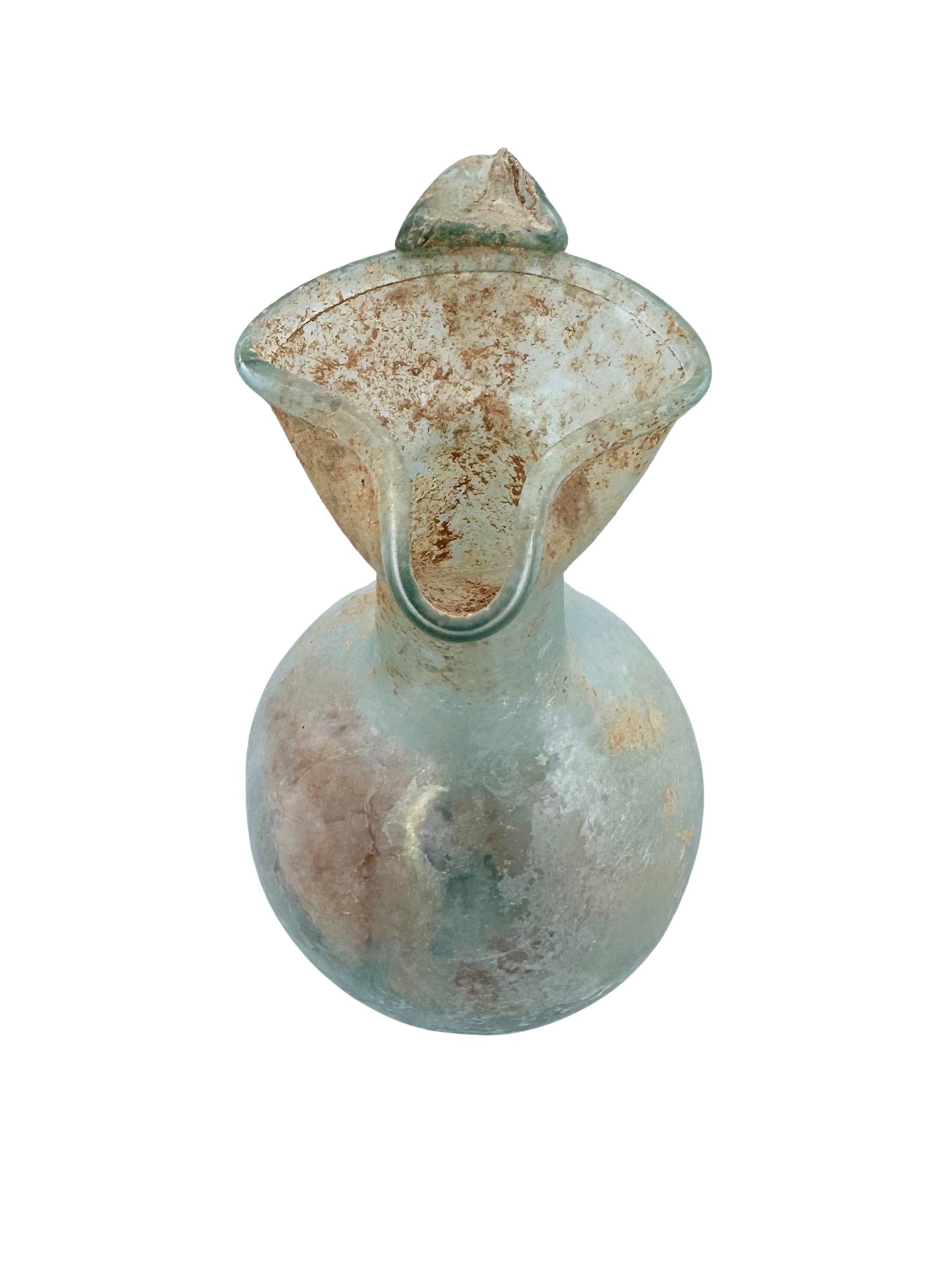 Ancient Roman Glass Cosmetic Pitcher Juglet