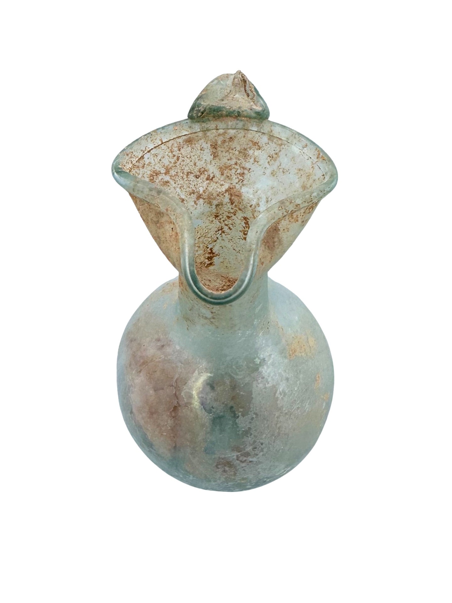 Ancient Roman Glass Cosmetic Pitcher Juglet