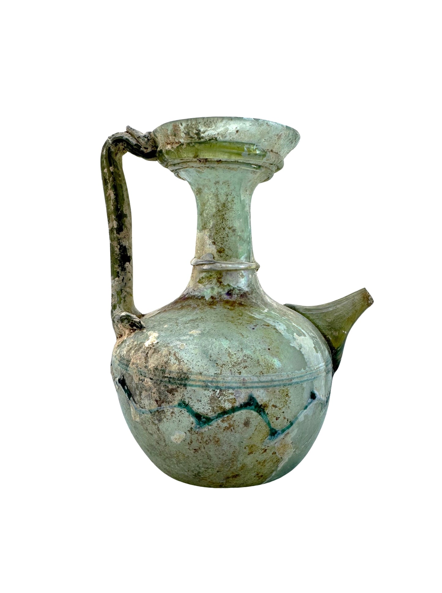 Ancient Roman Glass Cosmetic Juglet with spout