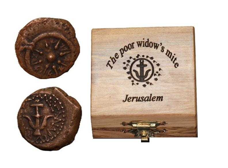 Widow's Mite - Authentic Ancient Biblical Bronze Coin from Judea (Premium)