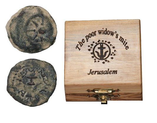 Widow's Mite - Authentic Ancient Biblical Bronze Coin from Judea