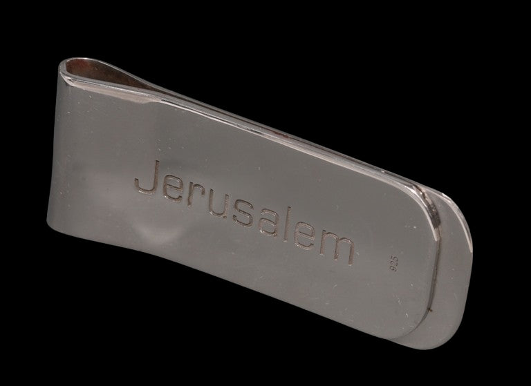 BRONZE WIDOW'S MITE COIN SET IN STERLING SILVER & 18K Gold MONEY CLIP