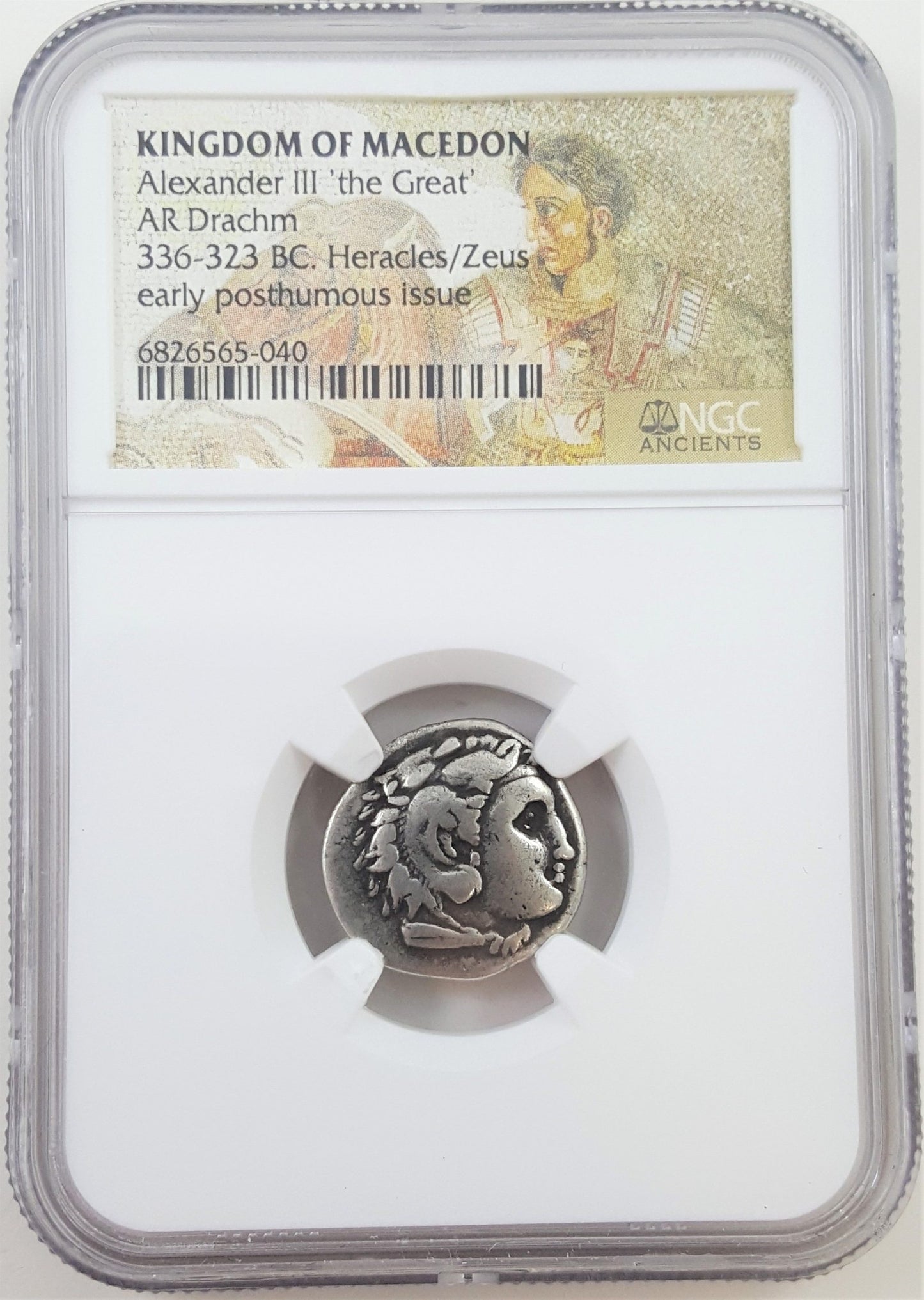 Ancient Greek, Macedonian Empire, Alexander the Great (336-323 BCE) NGC Certified Slab(F)