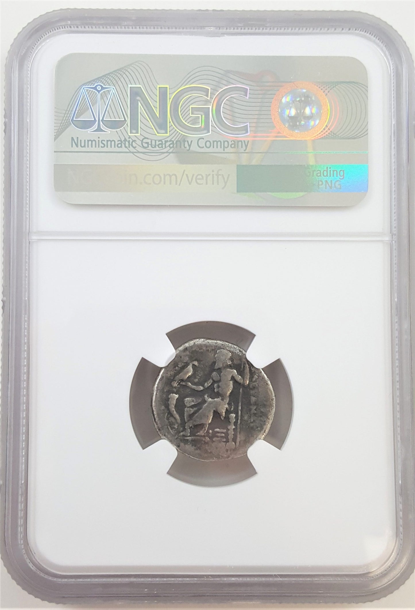 Ancient Greek, Macedonian Empire, Alexander the Great (336-323 BCE) NGC Certified Slab(F)