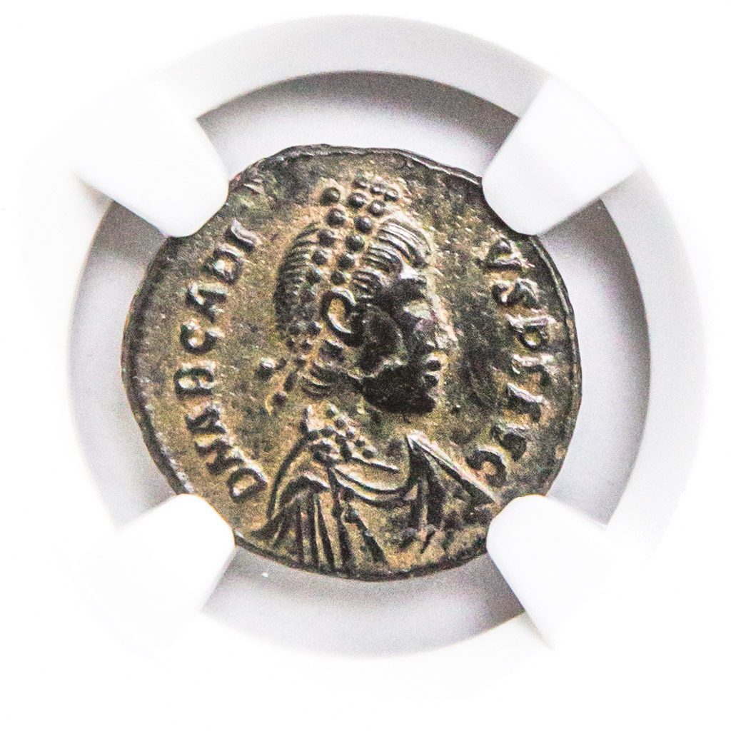 Roman AE3 of Arcadius (AD383-408) NGC(XF)