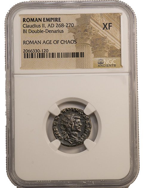 Roman AE of Claudius II Gothicus (AD 268-270) NGC(XF)