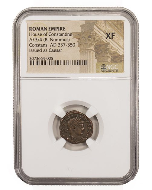 Roman AE of Constans (AD 221-350) NGC(XF)