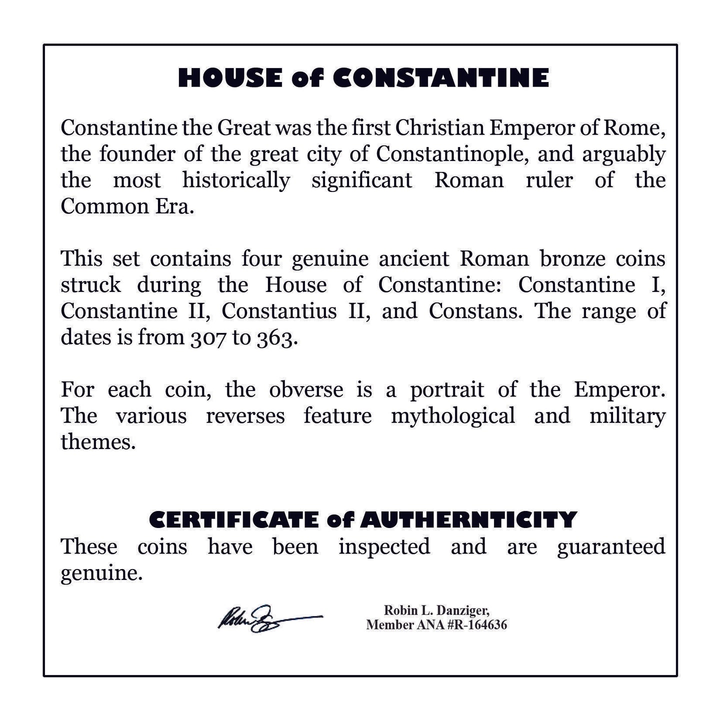 House of Constantine: Four Coin (Mini Album)