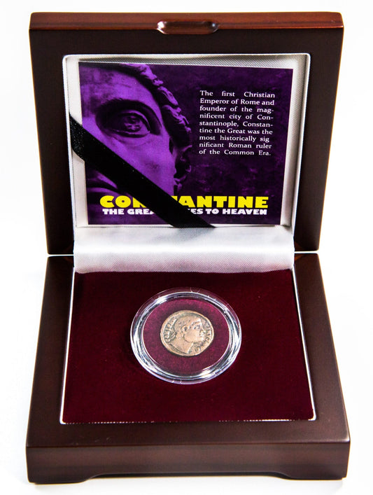 Constantine the Great: “Eyes to Heaven” Coin (One-Coin Box)