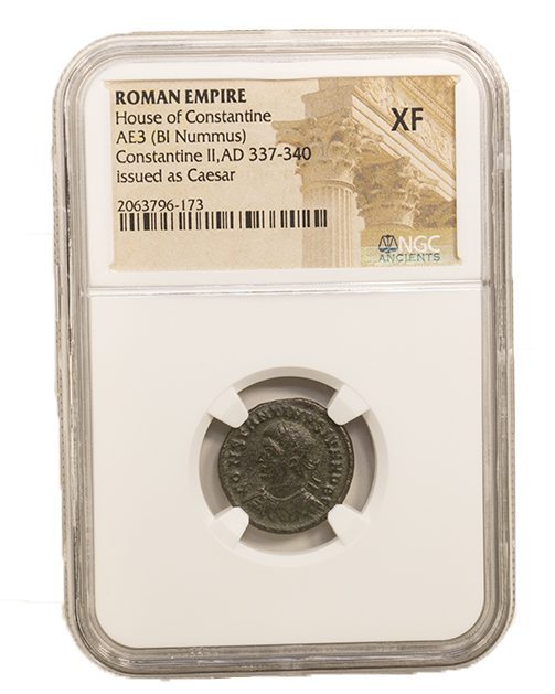 Roman AE of Constantine II (AD 316-340) NGC(XF)