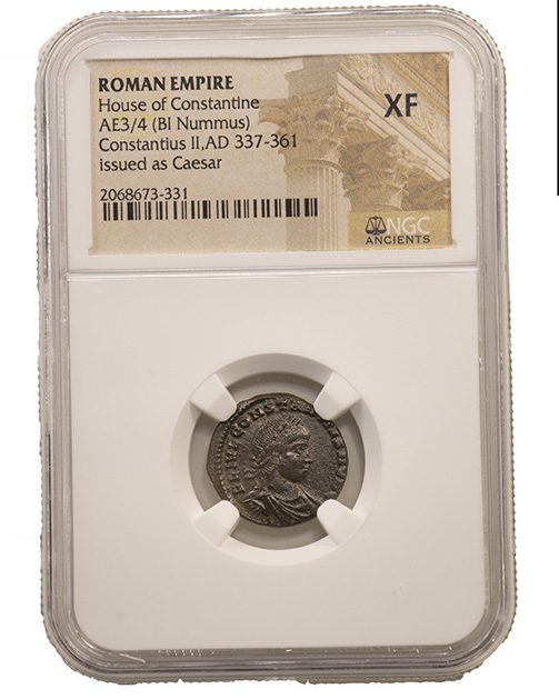 Roman AE of Constantius II (AD 317-361) NGC(XF)