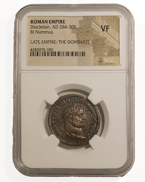 Roman AE of Diocletian (AD284-305) NGC(VF)