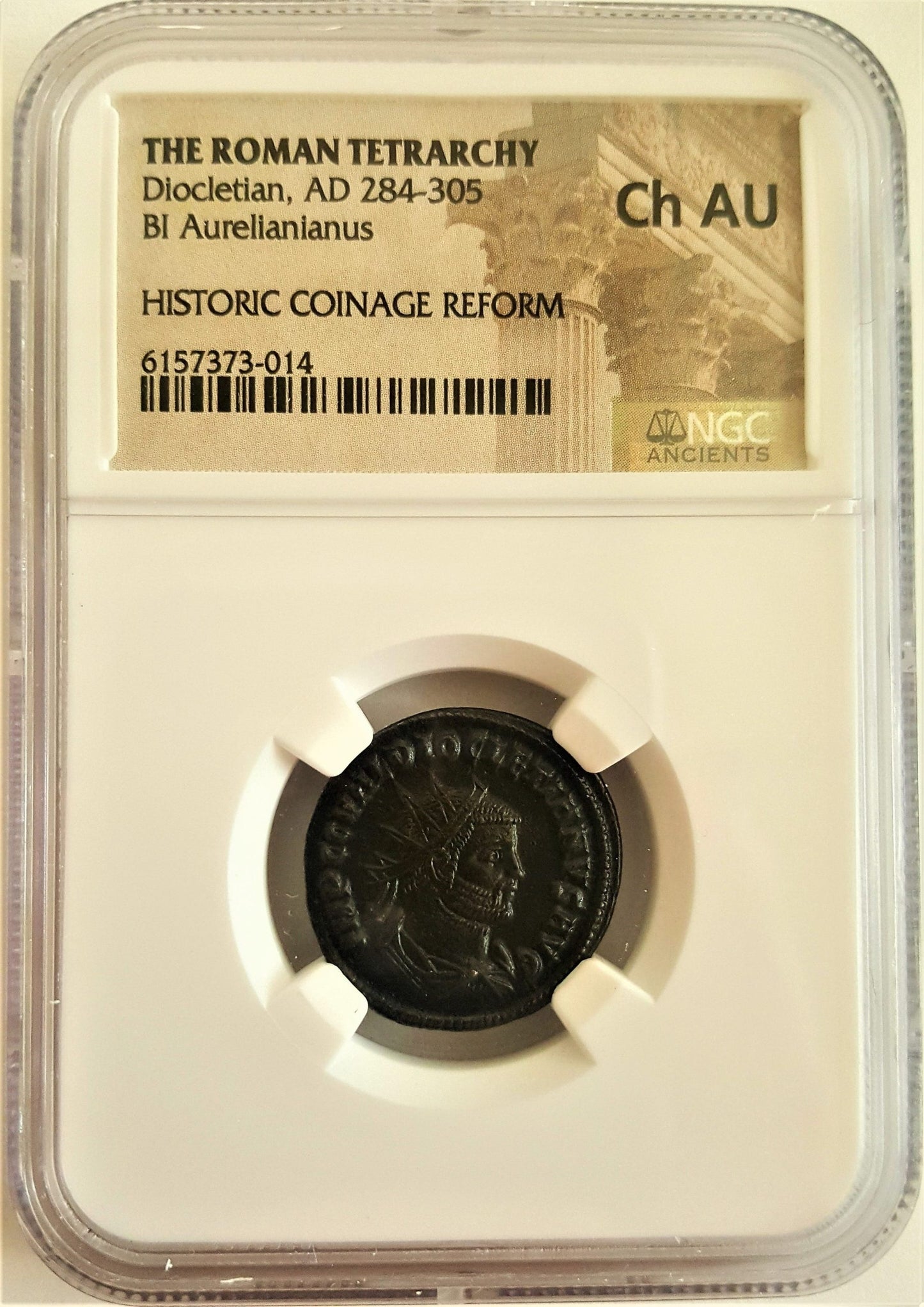 Roman AE Antoninianus of Diocletian (AD284-305) NGC(CH-AU)