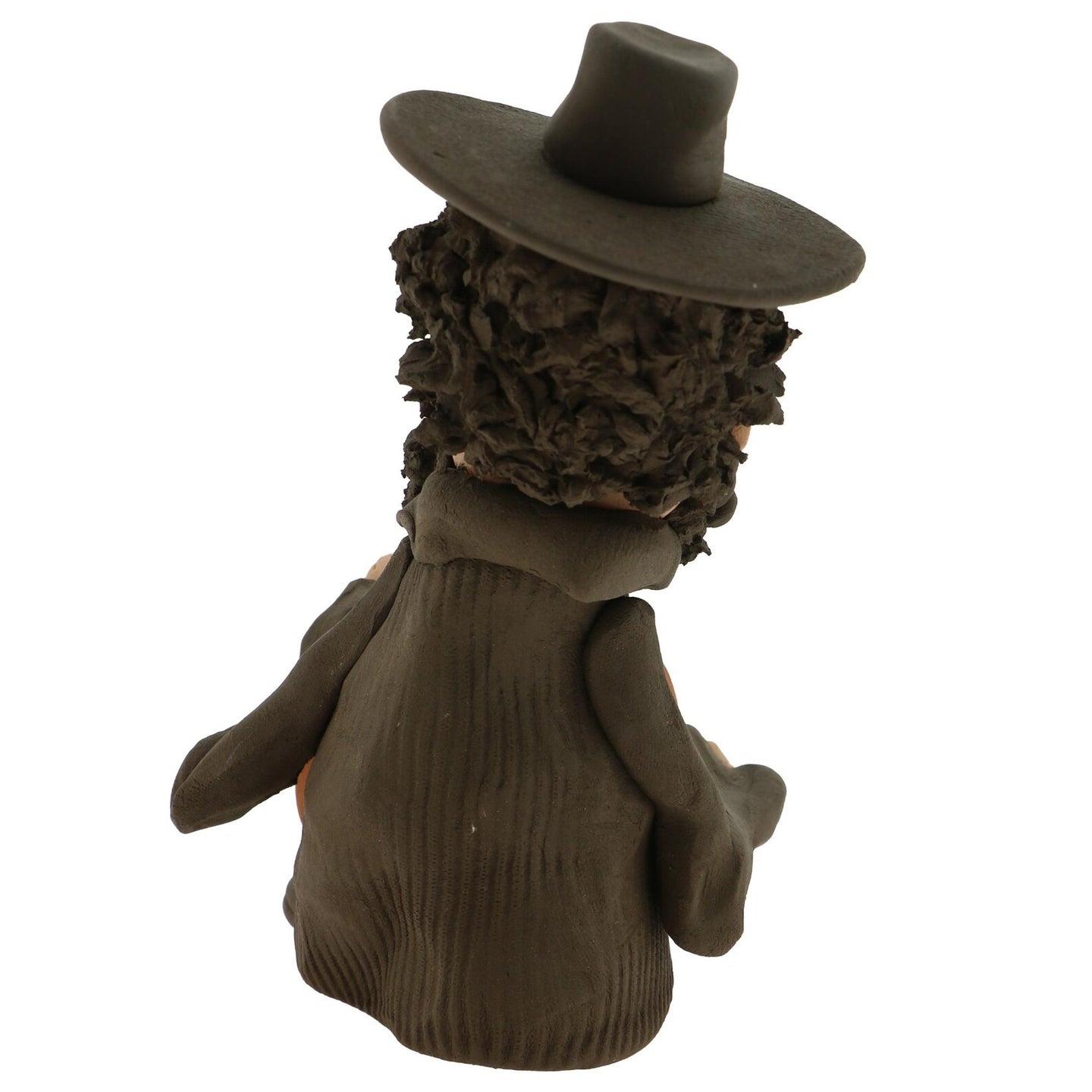 Handcrafted Ceramics figurine portraying a Jewish man Playing a drum with a mallet