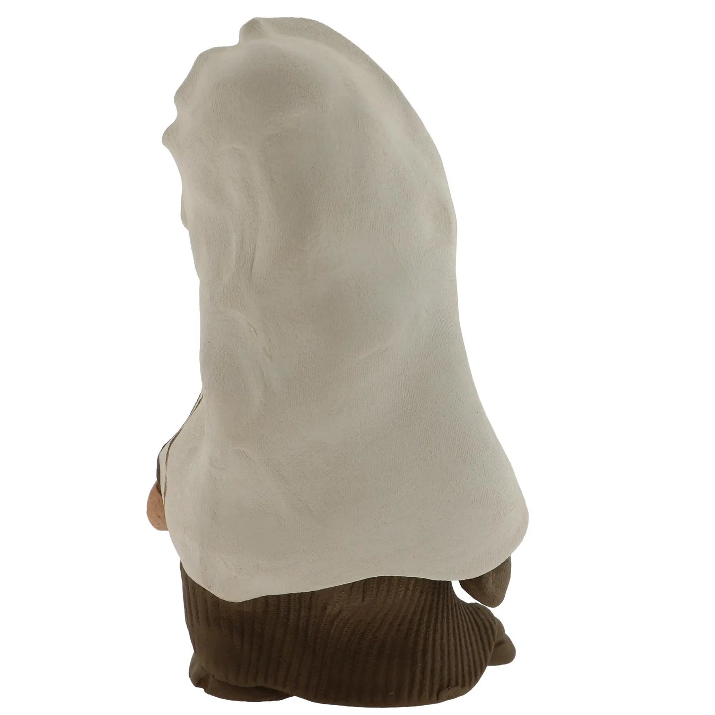 Handcrafted Ceramic figurine portraying a Jewish Rabbi Holding a Torah Scroll