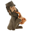 Handcrafted Ceramic figurine portraying a Jewish Musician Playing a Saxophone