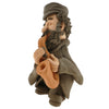 Handcrafted Ceramic figurine portraying a Jewish Musician Playing a Saxophone
