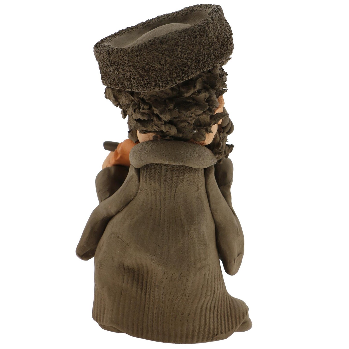 Handcrafted Ceramic figurine portraying a Jewish man Playing a Violin