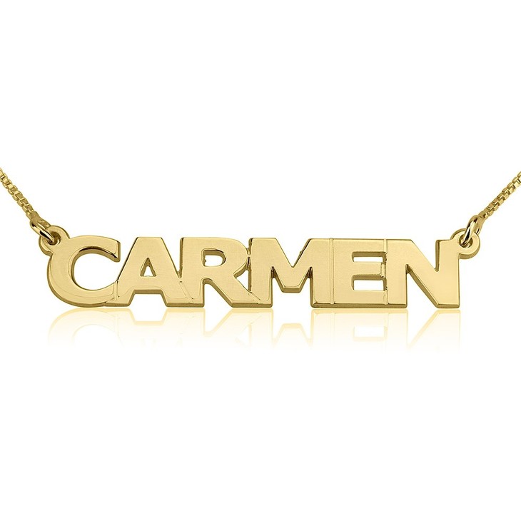 Capital Letters Name Necklace