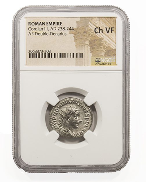 Roman Silver Antoninianus of Gordian III (AD 238-244) NGC(VF)