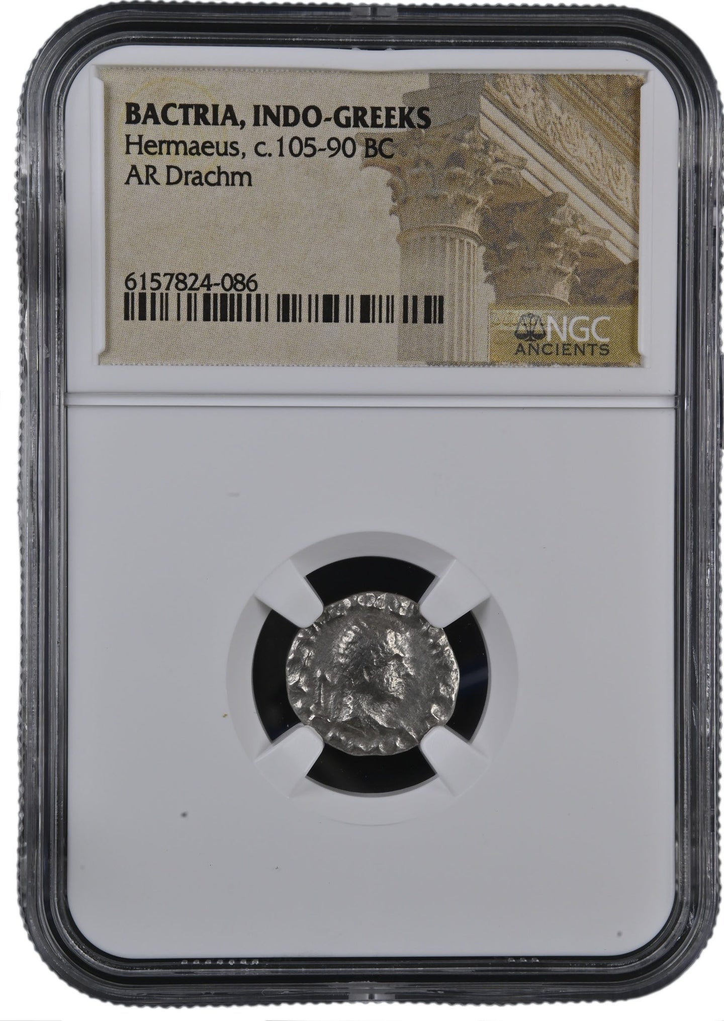 Greek Bactria King Hermaeus NGC Slab(MG)