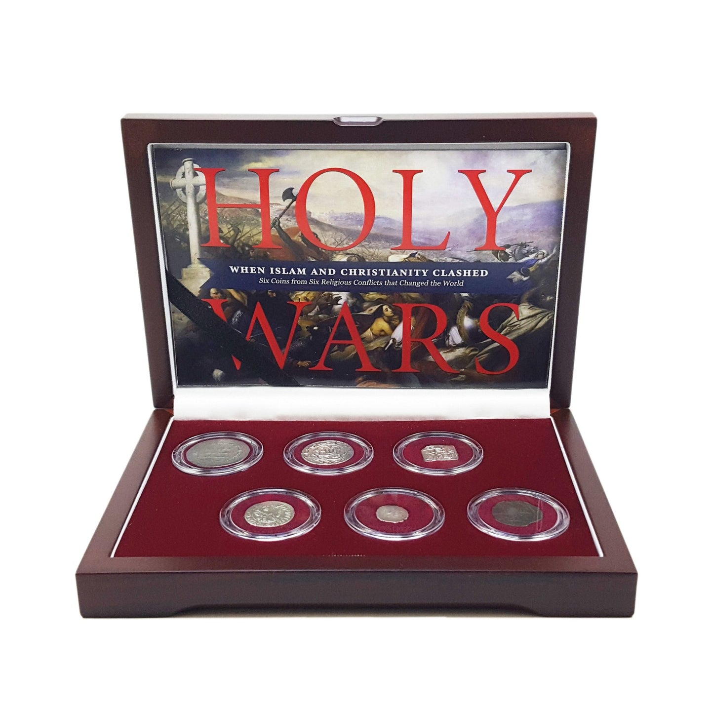 Holy Wars Box: Six Coins Highlighting Famous Battles Between Christians and Muslims