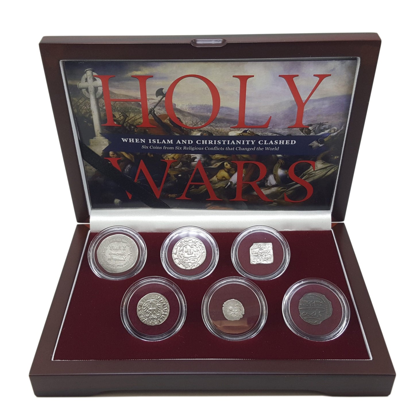 Holy Wars Box: Six Coins Highlighting Famous Battles Between Christians and Muslims